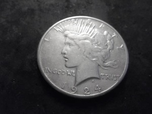 1924 S Peace Silver Dollar
