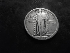 1918 D Standing Liberty Quarter