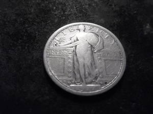 1917 D Standing Liberty Quarter Type 1
