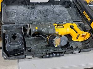 lot 18 image: DeWalt 18V Reciprocating Saw DC385 with Battery, Charger, Case