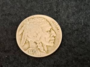 lot 201 image: Buffalo Nickel (3-12 leg) 1936 D