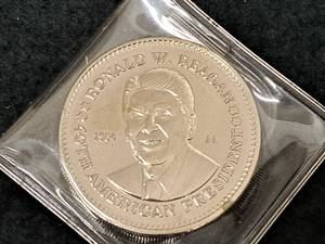 lot 203 image: Collectors Coin - Double Eagle Presidential Commemorative - Ronald W. Reagan 40th American President 1984 AA
