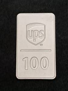 lot 217 image: Collectible Metal Bar - N907UP Airframe First Aircraft UPS Fleet - 100 Years of Service