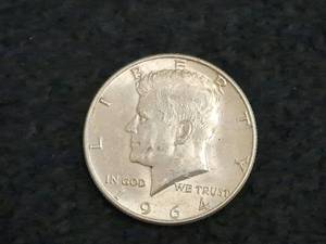 lot 222 image: Kennedy Half Dollar 1964