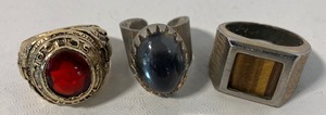 lot 12 image: Lot of 3 Rings- One Class Ring