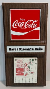 lot 2 image: NOS Vintage 1981-82 Coca-Cola Calendar, Sealed