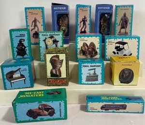 lot 26 image: LOT of Fifteen Collectible Diecast Pencil Sharpeners