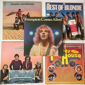 lot 20 image: Five Vintage LP - Peter Frampton, Blondie, Oak Ridge Boys, The Raiders, K-Tel Power House