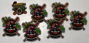 lot 33 image: Cooperstown Pin Back Buttons Baseball Lot of 7