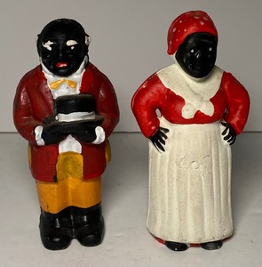 lot 34 image: Aunt Jemima and Uncle Ben Cast Iron Banks