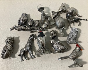 lot 93 image: Lot of 12 Pewter Miniatures