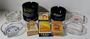 lot 116 image: Lot of Vintage Ashtrays and Tobacco Collectibles