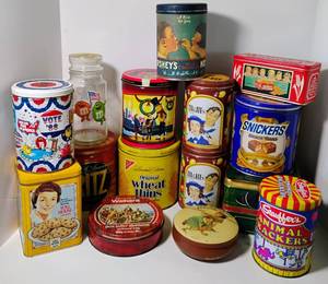 lot 122 image: Large Promotional Tin Lot