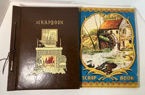 lot 136 image: Set of Two Vintage Scrapbooks