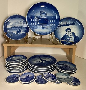 lot 161 image: Royal Copenhagen Plates Large Lot of 26