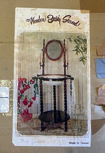 lot 217 image: Wooden Basin Stand - New in Box