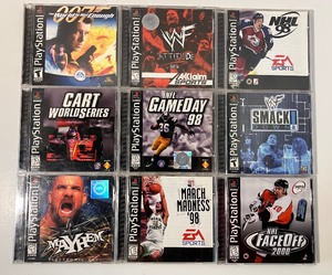 Playstation Games WWF Attitude & Mayhem 007 The World is Not Enough Sports Games