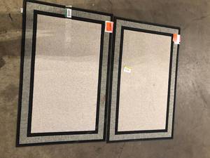 Lot of StyleWell Racetrack Gray 30 in. x 47 in. IndoorOutdoor Rubber Backed Door Mat  Customer Returns See Pictures
