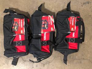 Husky 12 in 4 Pocket Zippered Tool Bag  Customer Returns See Pictures