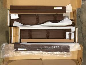 Home Decorative Blinds in Brown  Customer Returns See Pictures
