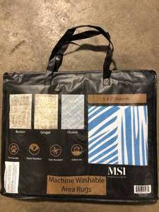 MSI Machine Washable Area Rug Customer Returns See Pictures