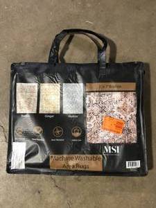 MSI Machine Washable Area Rug    Customer Returns See Pictures