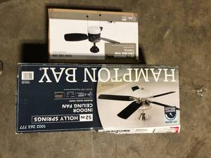 Lot of Assorted Ceiling Fan Lighting Various Models and Conditions Customer Returns See Pictures