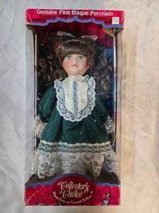 lot 35 image: Genuine Fine Bisque Porcelain Collectors Choice Doll