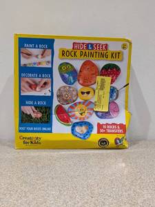 lot 50 image: BRAND NEW HIDE & SEEK ROCK PAINTING KIT