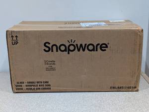 lot 75 image: BRAND NEW SNAPWARE 18PC. GLASS SET