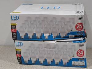 lot 82 image: (2) FEIT ELECTRIC LED MUL-USE A19 LIGHT BULBS 24 PACK