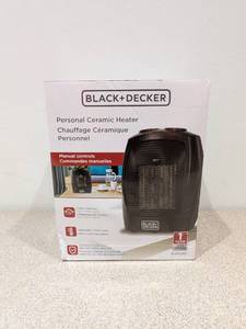 lot 84 image: BRAND NEW BLACK & DECKER PERSONAL CERAMIC HEATER