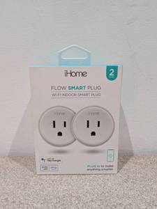lot 88 image: BRAND NEW IHOME WIFI FLOW SMART PLUG (2PACK)
