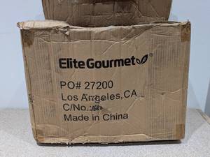 lot 105 image: NEW ELITE GOURMET ( WORKING CONDITION SLIGHT DAMAGE DURING SHIPPING )