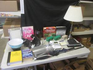 (G-1) Lot of Misc Including Lamp, G...