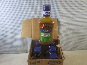 (B-3) 6 Bottles of Kraft Tuscan Hou...