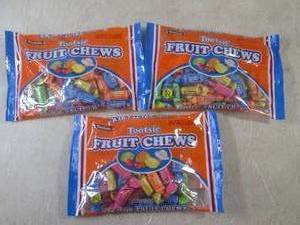 (B-3) 3 Bags of Tootsie Fruit Chews...