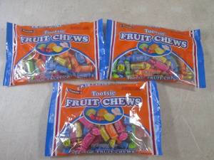 (B-3) 3 Bags of Tootsie Fruit Chews...