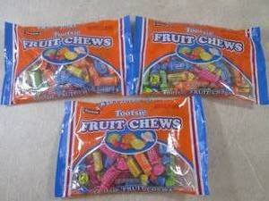 (B-3) 3 Bags of Tootsie Fruit Chews...