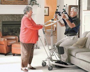 MSRP $1200&nbspInvacare Get-U-Up Hydraulic SitToStand-Up Lift 350 lb Cap. Ideal For Users Who Need Rehabilitation Support Or Can Bear Partial-Weight -Move Patients SmoothlyQuickly From BedChair Onto Toilet Etc. See Youtube For How It Works