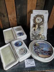 lot 37 image: Mixed lot of Wolf Dcor and more   Music Boxes Clock Plate New Never used