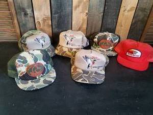 lot 78 image: Lot of 6 vintage FarmTrucker Snapback  hats  Ducks Unlimited, Winchester