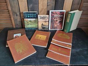 lot 106 image: Vintage Double Gun Books and other outdoor Informative Books