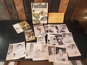 lot 117 image: Vintage Football Memoribilia Vikings Twins Jim Kaat, Jack Kralick, Harmon Killebrew and More