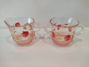lot 33 image: Vintage Bartlett Collins Sugar & Creamer Set