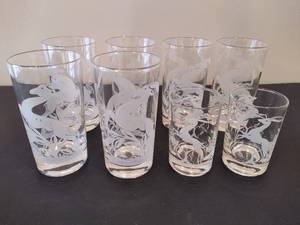 lot 19 image: FEDERAL GLASS Gazelle Tumblers