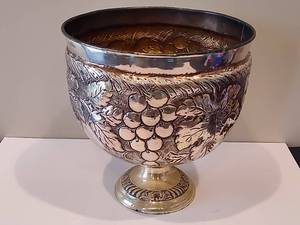 lot 64 image: Ornate Large Silver Wine Cooler