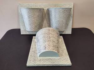 lot 85 image: Aluminum Wall Hanging Plant Holders