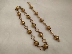 lot 122 image: 120 12K Bracelet & Necklace Set