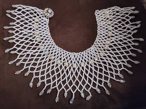 lot 124 image: Beaded Bib Necklace